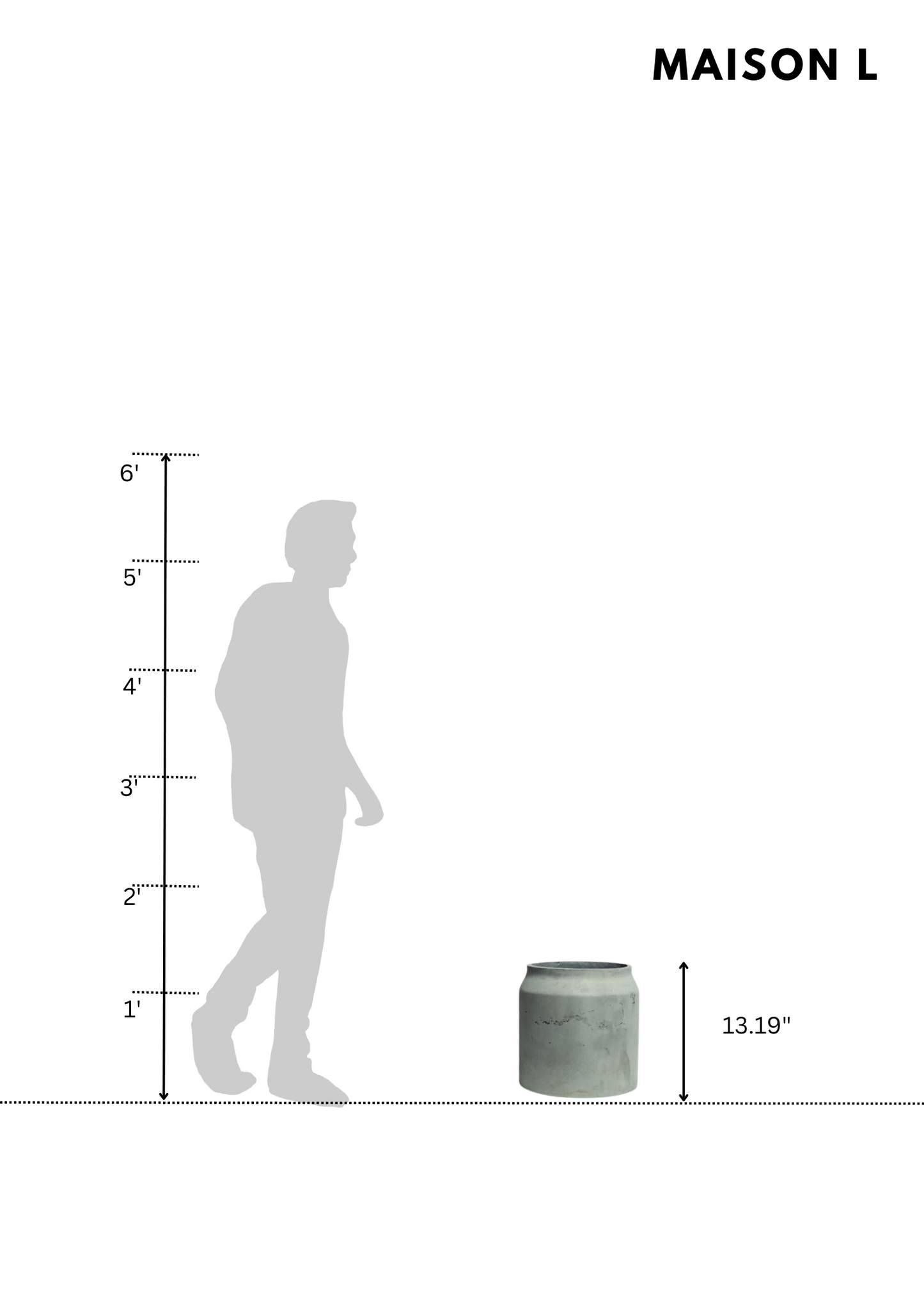 Concrete Planter Maison L - Crio