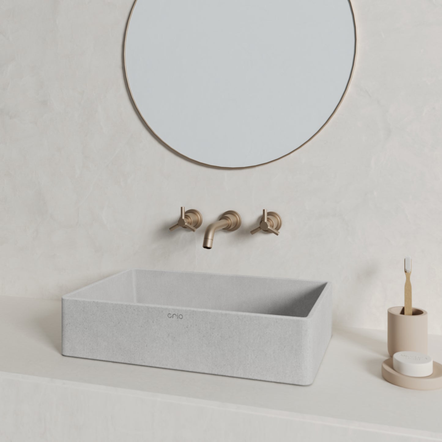 Concrete Quartz Basin