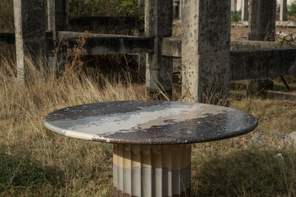Espresso Fluted Dining Table