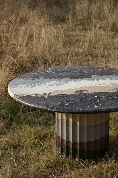 Espresso Fluted Dining Table