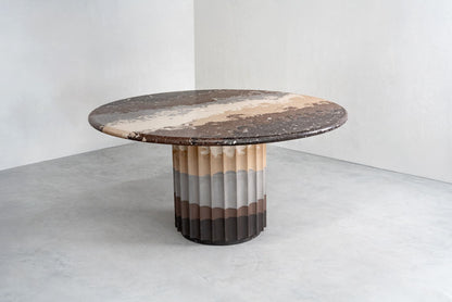 Espresso Fluted Dining Table