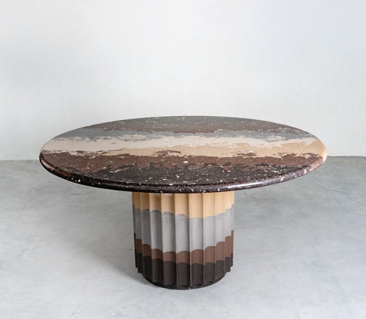Espresso Fluted Dining Table