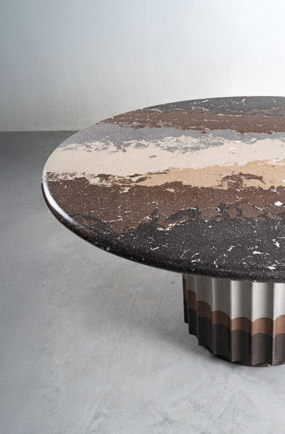 Espresso Fluted Dining Table