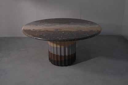 Espresso Fluted Dining Table