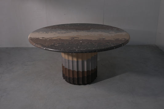 Espresso Fluted Dining Table