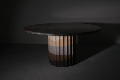 Espresso Fluted Dining Table