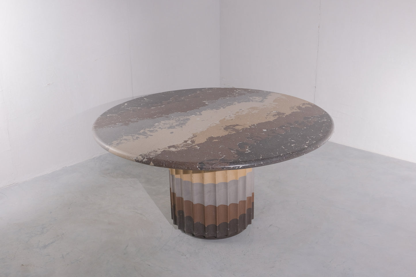 Espresso Fluted Dining Table