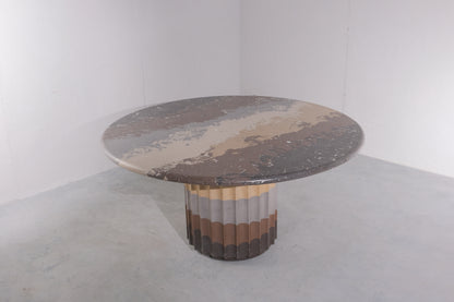 Espresso Fluted Dining Table