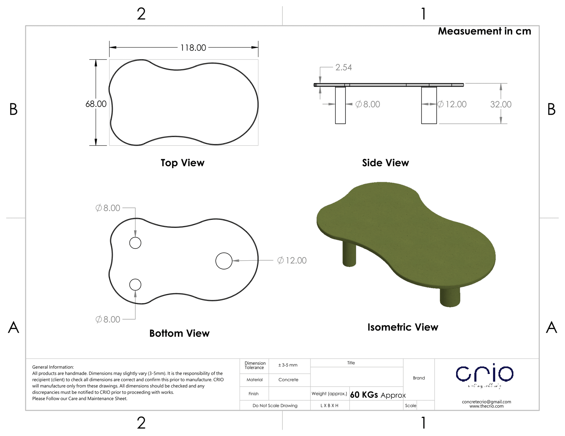 Organic Coffee Table - Crio