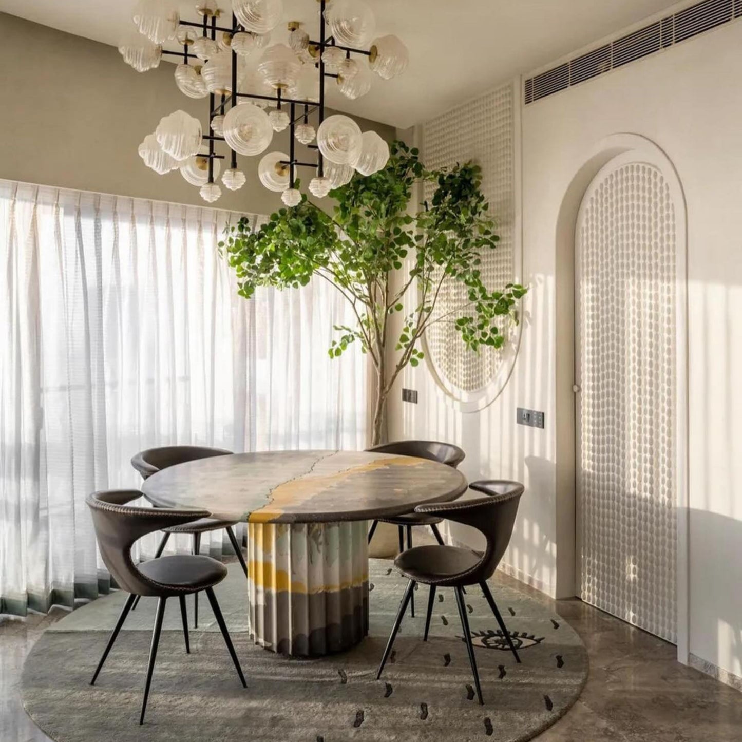 Breeze Fluted Dining Table