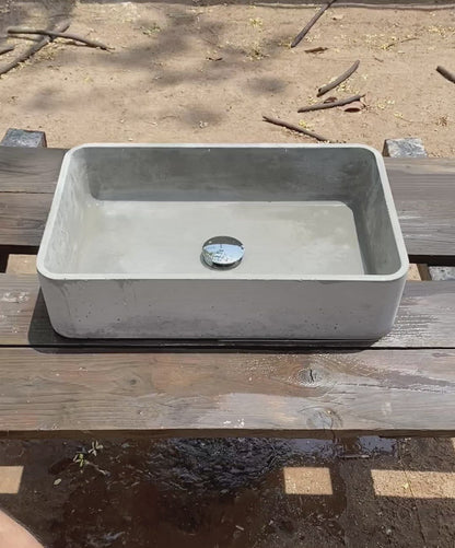 Concrete Quartz Basin